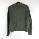 Everlane The Alpaca Waffle-Stitch Polo Sweater Pullover Wool Blend Green XXS Photo 6
