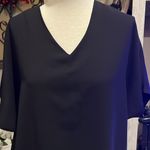 Chico's Black Dress Size Medium 0 Womens Oversized Batwing sleeves Photo 1
