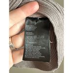 H&M Long Sleeve Side Buttons Grey Brown Beige Scoop Neck Sweater Size Large Photo 3