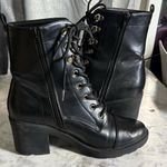 Source Unknown Woman’s black heeled boots size 10 Photo 9