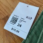 Forever 21 Olive Green Frayed Denim Shorts Photo 2