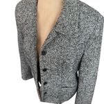 Field Manor Modern Classics Tweed Blazer Jacket Women Black White Speckled 8 Gray Photo 4