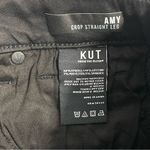 Kut From The Kloth NWT  Amy Crop Straight Leg Jeans Black Size 0 Denim‎ Photo 4