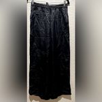 Athleta  NWT Satin Feel Like Black Wide-Leg Pants With Pockets Size L Photo 4