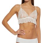 Hanky Panky Hanky‎ Panky Julia White XS Ruffled Lace Bralette 977531 Photo 2