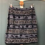 Charter Club Vtg charter‎ club 100% silk blue faux wrap midi skirt size 10 Photo 3