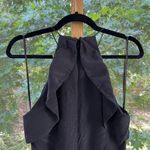 Zimmermann Zimmerman Black Sleeveless Ruffle-Frill Wide Leg Jumpsuit 100% Silk Size 1 (6) Photo 5