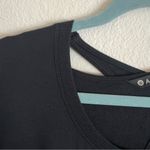 Athleta  Nirvana Go To Long Sleeve Cross Back Super Soft Sweatshirt Dress, blk, M Photo 5