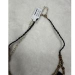 Free People NEW Lately Necklace Gold Black Bohemian Goddess Layered Statement Photo 2