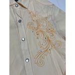 North River western button down with cross size medium Tan Photo 4