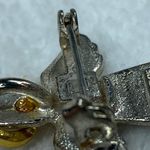 Vintage IMO 1995 Guardian Angel Pin Brooch Pendant Halo Wings Gold Silver Color Photo 6