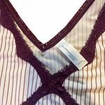 Hillard & Hanson Striped Sleeveless Top with Purple Accents Photo 1