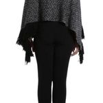 Dolce & Gabbana 100% cashmere marled grey knit fringed poncho Photo 7