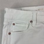 American Eagle  Outfitters 6 28 Hi V-Rise Shortie Distressed Denim  Shorts White Photo 6