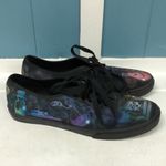 Vans  custom painted sneakers skulls ouija black‎ men's size 4.5 women's 6 Photo 2