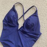 Navy Blue Strappy Notch V Photo 1