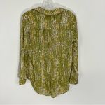 Anthropologie Pilcro Leilani Printed Buttondown Shirt Light Green Size XS Photo 5