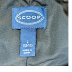 Scoop Jacquard Mini Swing Dress Halter‎ Neck Party Cocktail Ruffle Size Large Black Photo 14