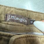 J. McLaughlin  Women size 10 brown curdoroy mid Rise stretch casual‎ Pants Photo 5