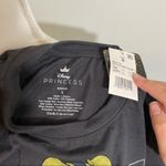 Disney NWT Dark Gray  Princess Crewneck Babydoll Tee T-Shirt Top New Ariel Belle Photo 2