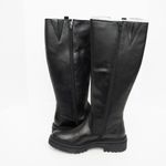 Geox  - Iridea Black Leather Knee-High Boots Size 8 Photo 8