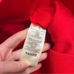 Maeve  x Anthropologie Knit Flare Pants Red Pull On Slit Viscose Size S Photo 5