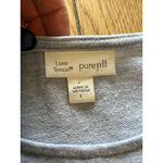 Pure Jill Sweater Dress Women Size Large Midi Pullover Pocket Comfy Stretch Blue Photo 2