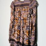 Marie Oliver Gracie Orchid Leaf Print Chiffon Midi Maxi Dress Size S Photo 10