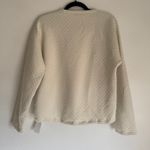 NWT J. Crew Factory Sz M Oversized Reversible Quilted Pullover Cream Gray BY985 Size M Photo 3