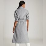 Reiss  Millie Wool Blend Longline Overcoat, Grey, Size 6 Photo 2