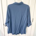White Stag NWT  blouse plus size women’s collared button down blue Photo 2