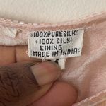 Sequined Light Pink 100% Silk Blouse Made In India Size M Vintage Classy Formal Size M Photo 1
