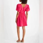 EXPRESS V-Neck Puff Sleeve Poplin Mini Dress size XL NWT Photo 2