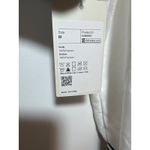 Halara Brand New  Women's Size Medium White Black Trim Varsity Jacket Button Up Photo 3