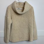 A New Day  Tan Sherpa Cowl Neck Pullover Long Sleeve Shirt Photo 3