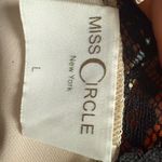 Miss circle Yareli Beige Lace Trim Satin Strappy Top Pink Size L Photo 2