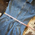 Free People  We The Free Jayde Flare Denim Jumpsuit Light Blue Wash Size XS Photo 7