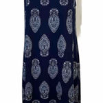 Haani Womens Paisley Design Sleeveless‎ Pullover Dress Medium Blue Photo 0