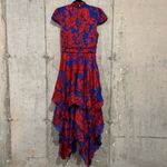 Alice + Olivia Floral Ilia Tiered Fit Flare Ruffle Maxi Dress Wedding *READ* Photo 1