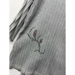 Focus Casual Life Womens Jacket Size M Gray Boho Ribbed Painted Button Lagenlook Size M Photo 4