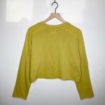Mate the Label Organic Cotton French Terry Pocket Crop Sweatshirt Yellow S Photo 5