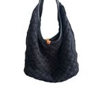 UGG AUSTRALIA Black Knit Sweater Shoulder Hobo Bag Photo 10
