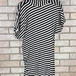 Boden Crossover Ruched Nautical Striped Midi Dress Size 8L Photo 5