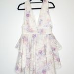 Gianni Bini NEW  Pastel Tiered Ruffle Mini Dress Women's Size 6 Photo 3