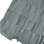 Apt. 9 Spring Trend Black Midi Chiffon Side Zip Skirt Petite Small Tiered Chiffon EUC Photo 5