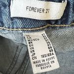 Forever 21 Dark Wash Flare Jeans Womens 27 Distressed Raw Split Hem Stretch Fall Western Photo 5