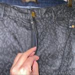 Roberto Cavalli Coated Leopard 5 pocket fit Midrise Skinny Jeans 🆕 42 “Nero” Photo 13