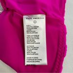 Good American NWT Size 2 M Hawaiian Pink Jacquard Bandeau Bikini Swim Top Barbie Photo 3
