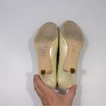 Antonio Melani  Cream Metallic Patent Leather Open Toe Heels 9 1/2 M Fairy Photo 11