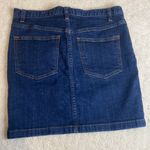 Free People Dark Wash Denim Mini Skirt Size 6 – Classic Jean Skirt Photo 4